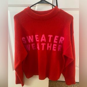 Red & pink sweater